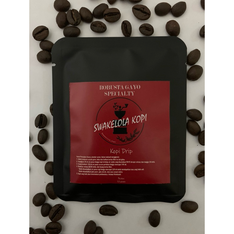 

Kopi Drip Swakelola Kopi Robusta Gayo Specialty (60gram)