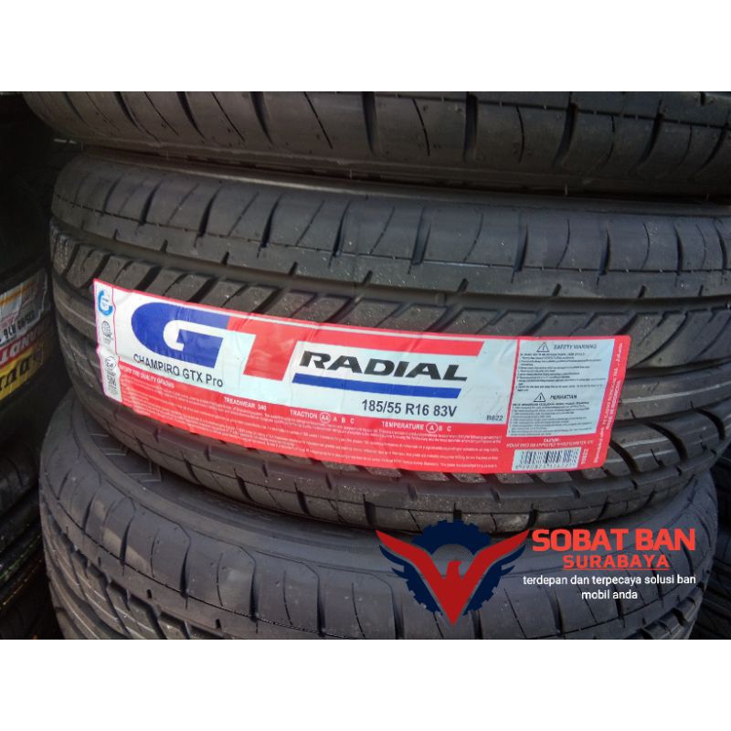 Ban Mobil Gajah Tunggal GT Radial CHAMPIRO GTX Pro 185 55 R16 185/55 R16