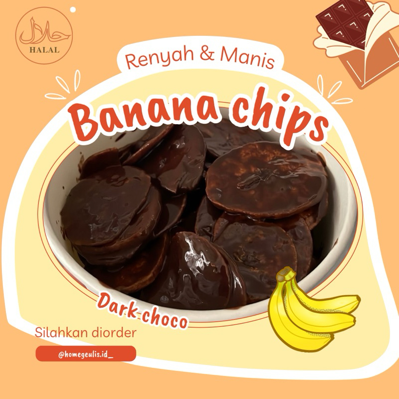 

Banana Chips With Dark Choco