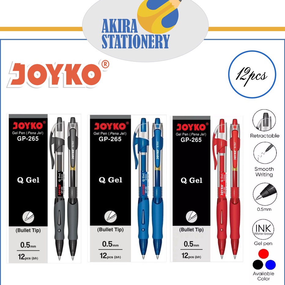 

SPECIAL PROMO PULPEN PEN PENA G GEL GP 265 12 PCS