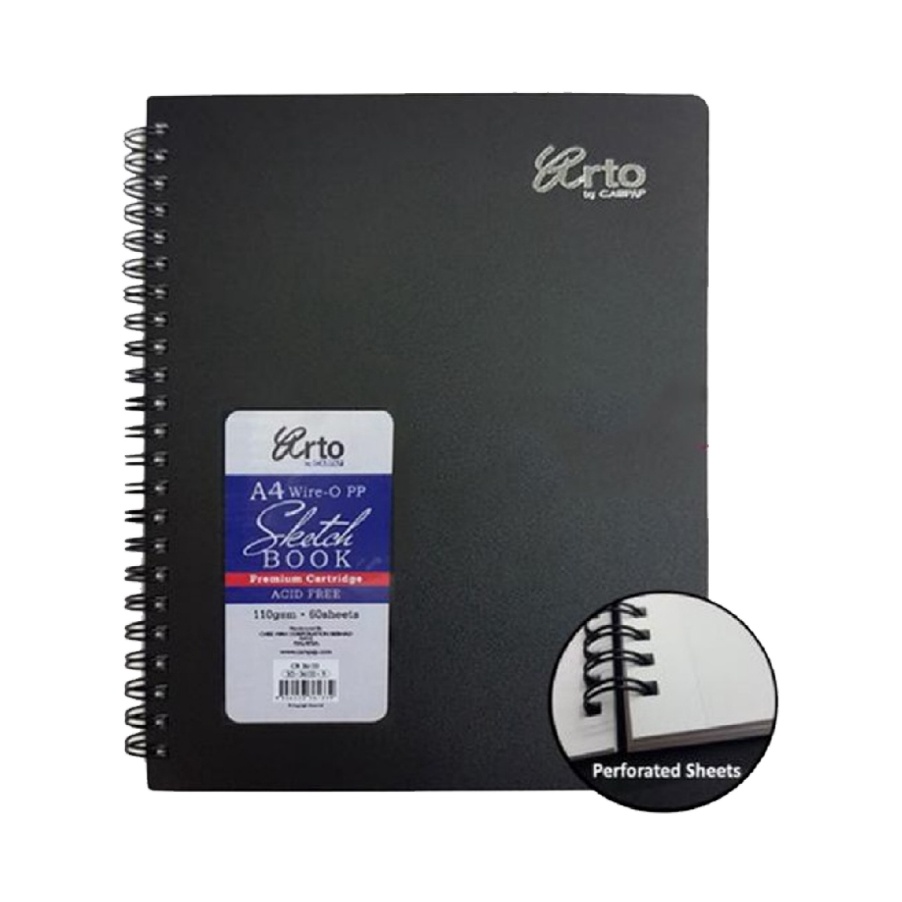 

BIG PROMO Arto A4 Wire Bound Hard Back Sketchbook