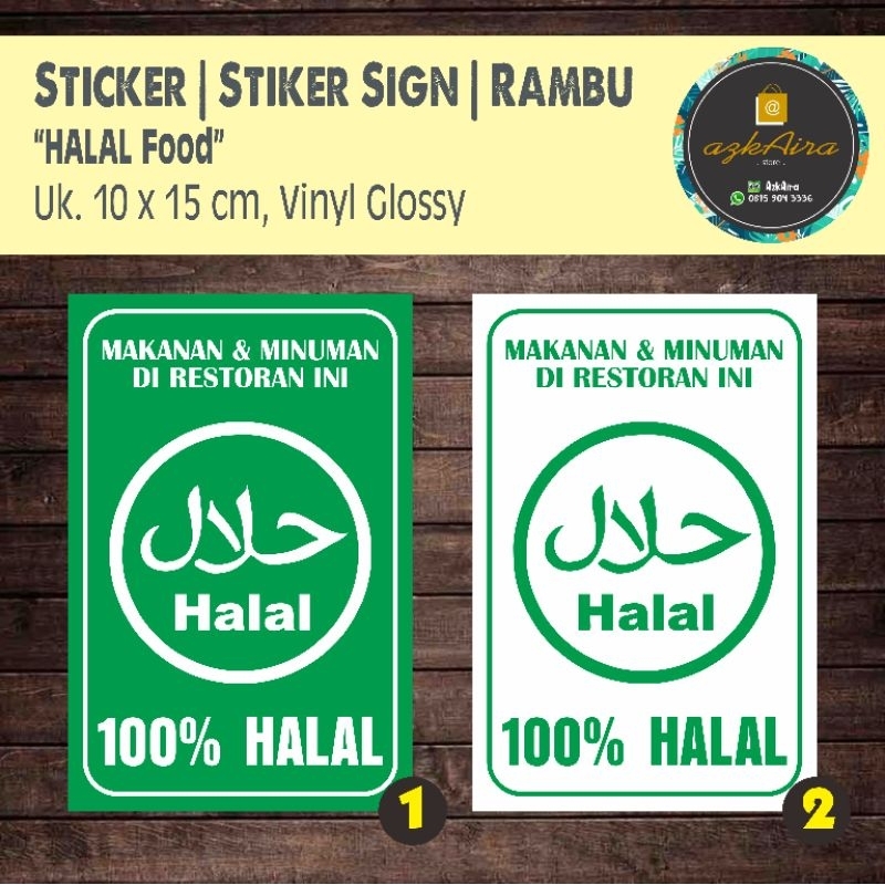 

Sticker Stiker Halal Food | Makanan Halal - Uk. 10x15 cm