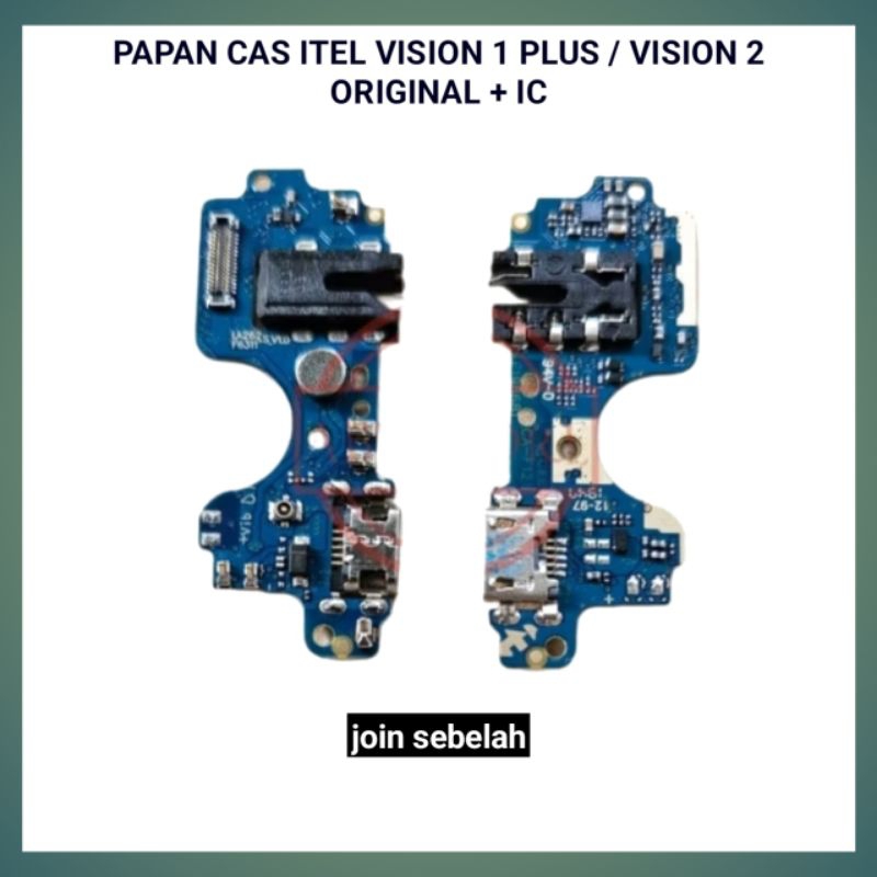PAPAN CAS PCB KONEKTOR CHARGER ITEL VISION 1 PLUS ITEL / VISION 2 ORIGIN PLUS IC