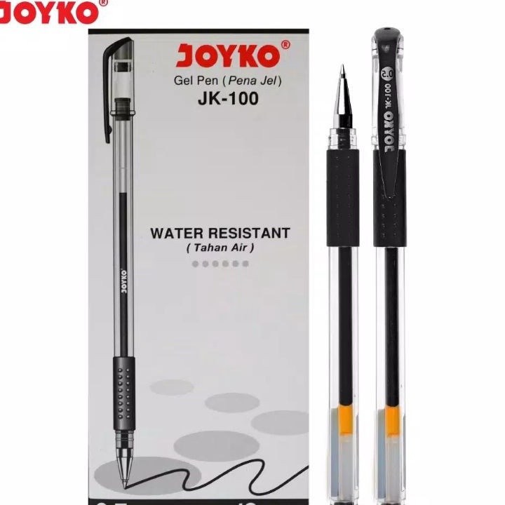 

BIG SALE 12pc Gel Pen Pulpen Pena JK1 Black 5 mmpen