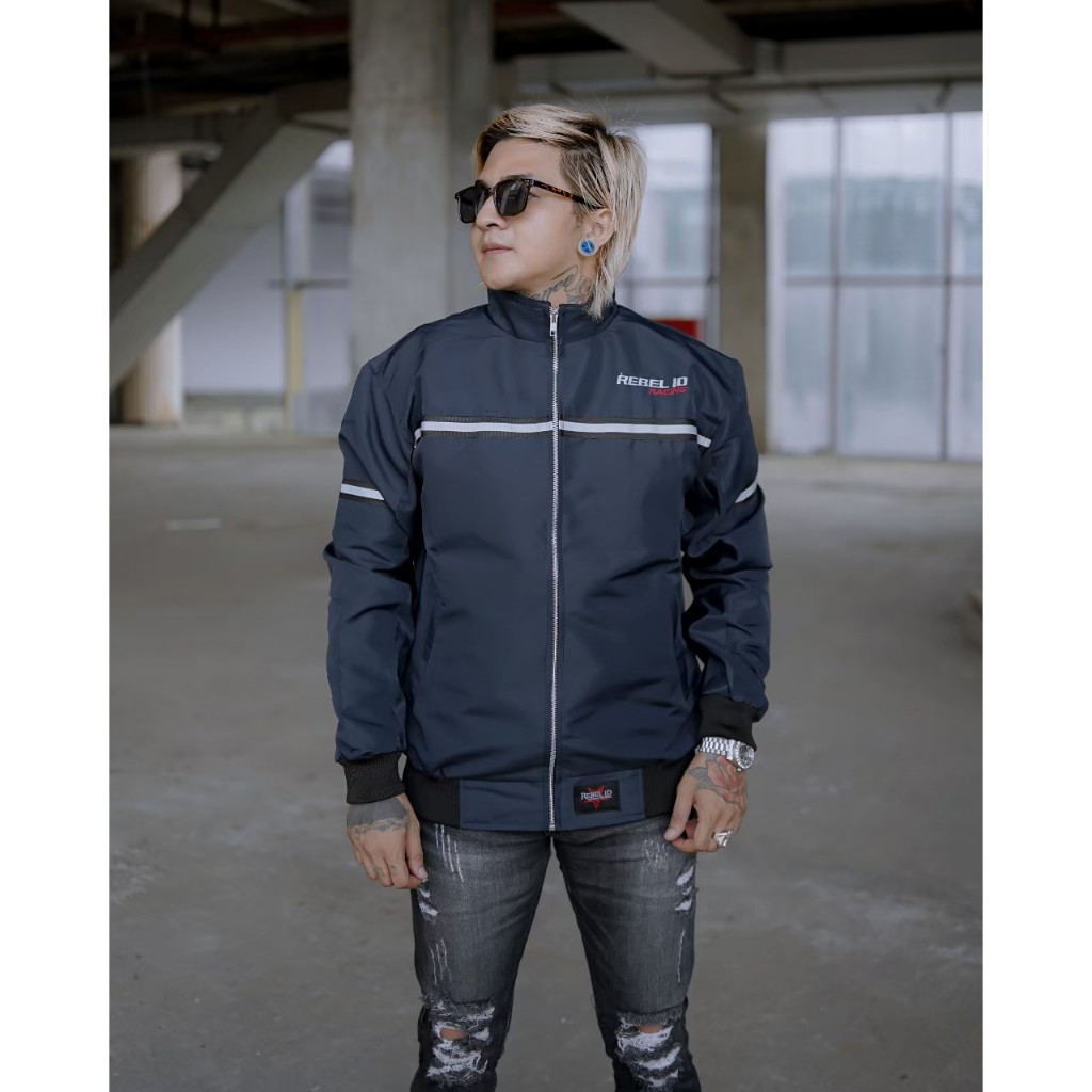 ZIYAN REBEL ID JAKET PRIA WANITA KEREN RACING STRIPE TASLAN