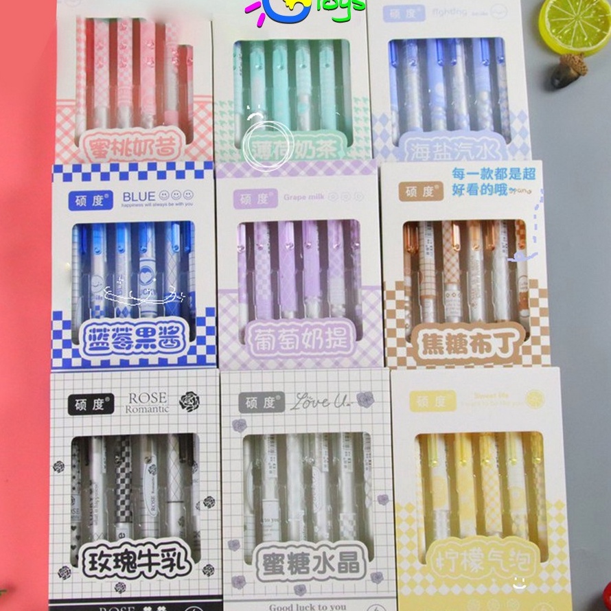 

DISKON CRA69 Pulpen ST Set 6IN1 Motif Bunga 5MM Pena Mekanik Alat Tulis Perlengkapan Sekolah Retractable Pen Karakter Set Pulpen Cetek Import