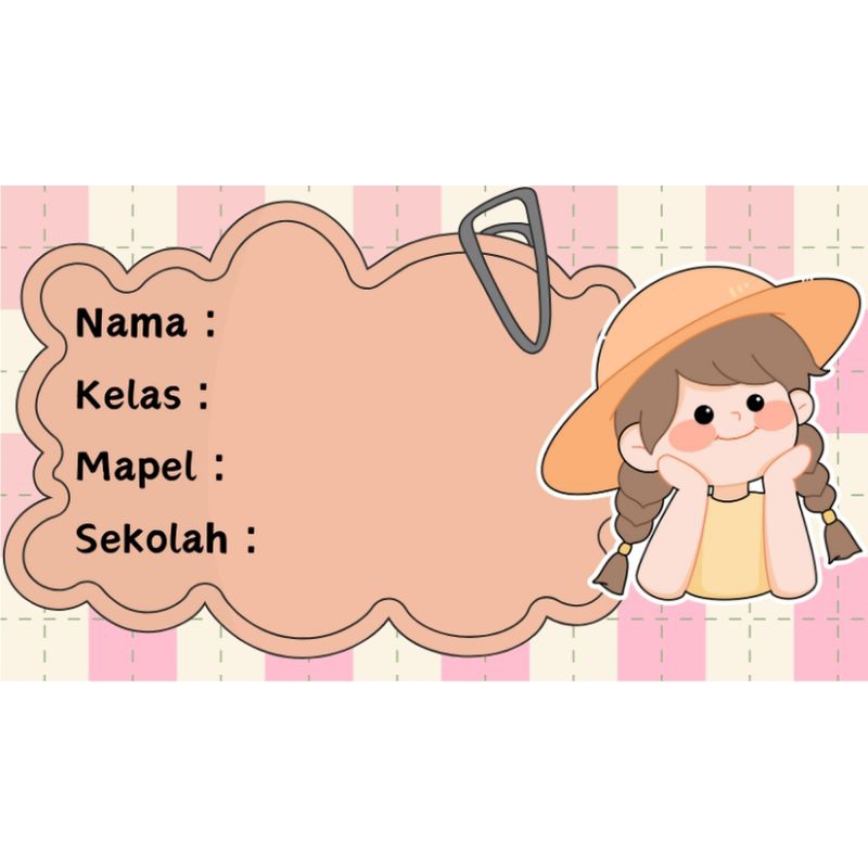 

Stiker Nama Buku isi 20Lembar