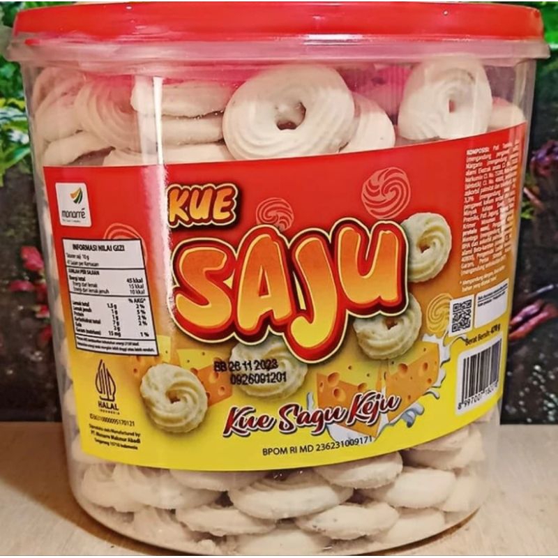 KUE SAGU KEJU 1 TOPLES 470 GRAM / SAGU KEJU