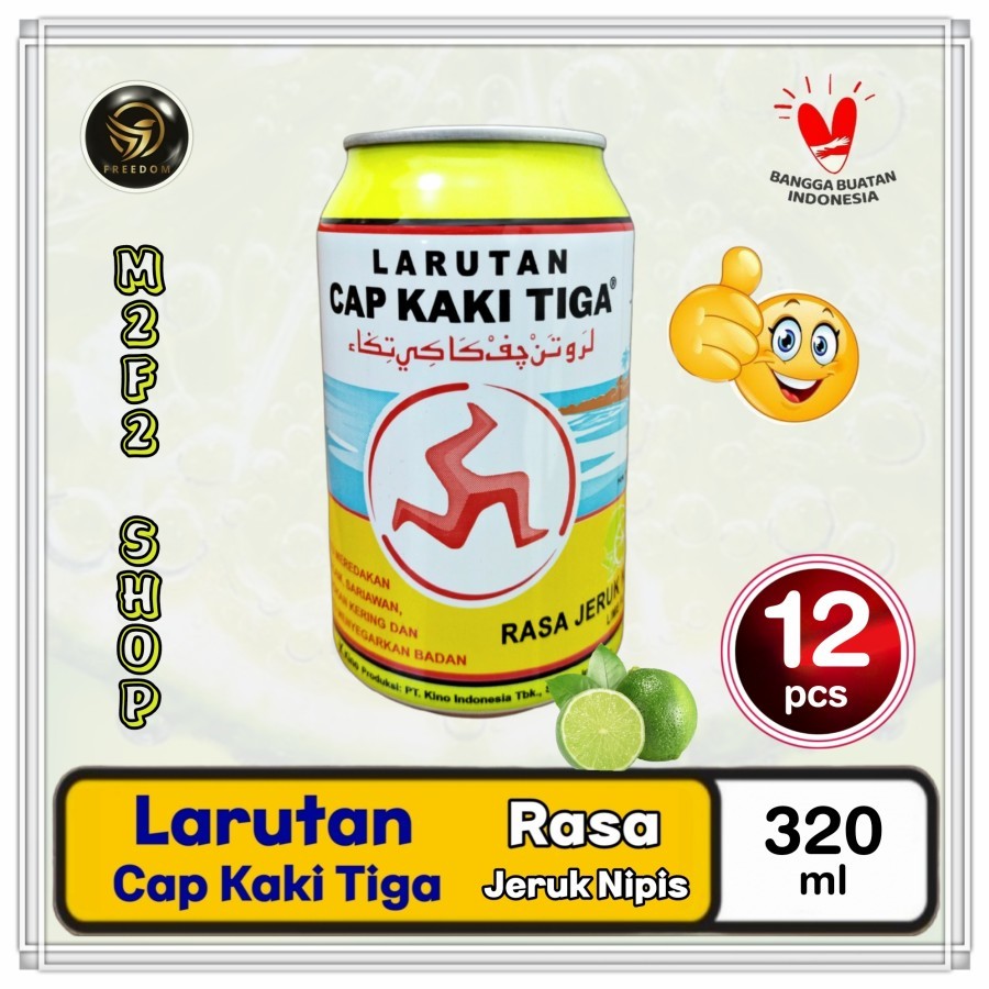 

Larutan Penyegar Cap Kaki Tiga Kaleng Jeruk Nipis - 320 ml (Kemasan 12 Pcs)