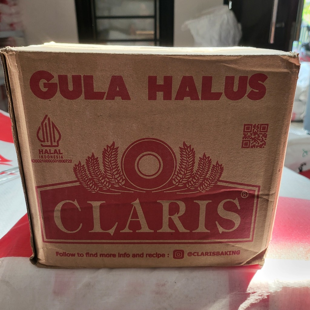 

Gula Halus Claris 250gr Dus(@16x250gr)