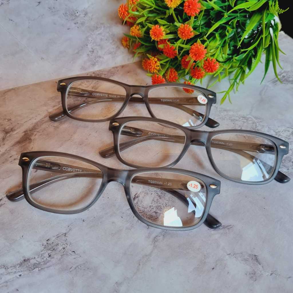 Kacamata Minus  TG909 Untuk Wanita Pria Kaca Mata Optik Minus -0.50/0.75/1.00/1.25/1.50/1.75/2.00/2.