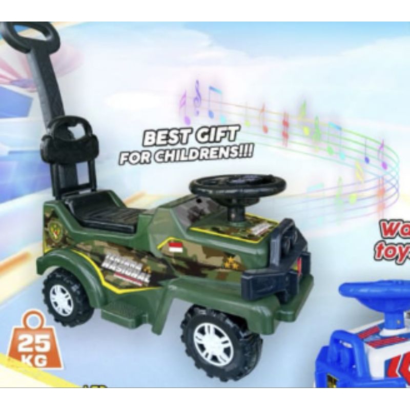 mobil dorong polisi