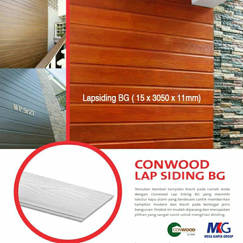 CONWOOD LAPSIDING BG JAKARTA BEKASI ( 15 x 3050 x 11mm)