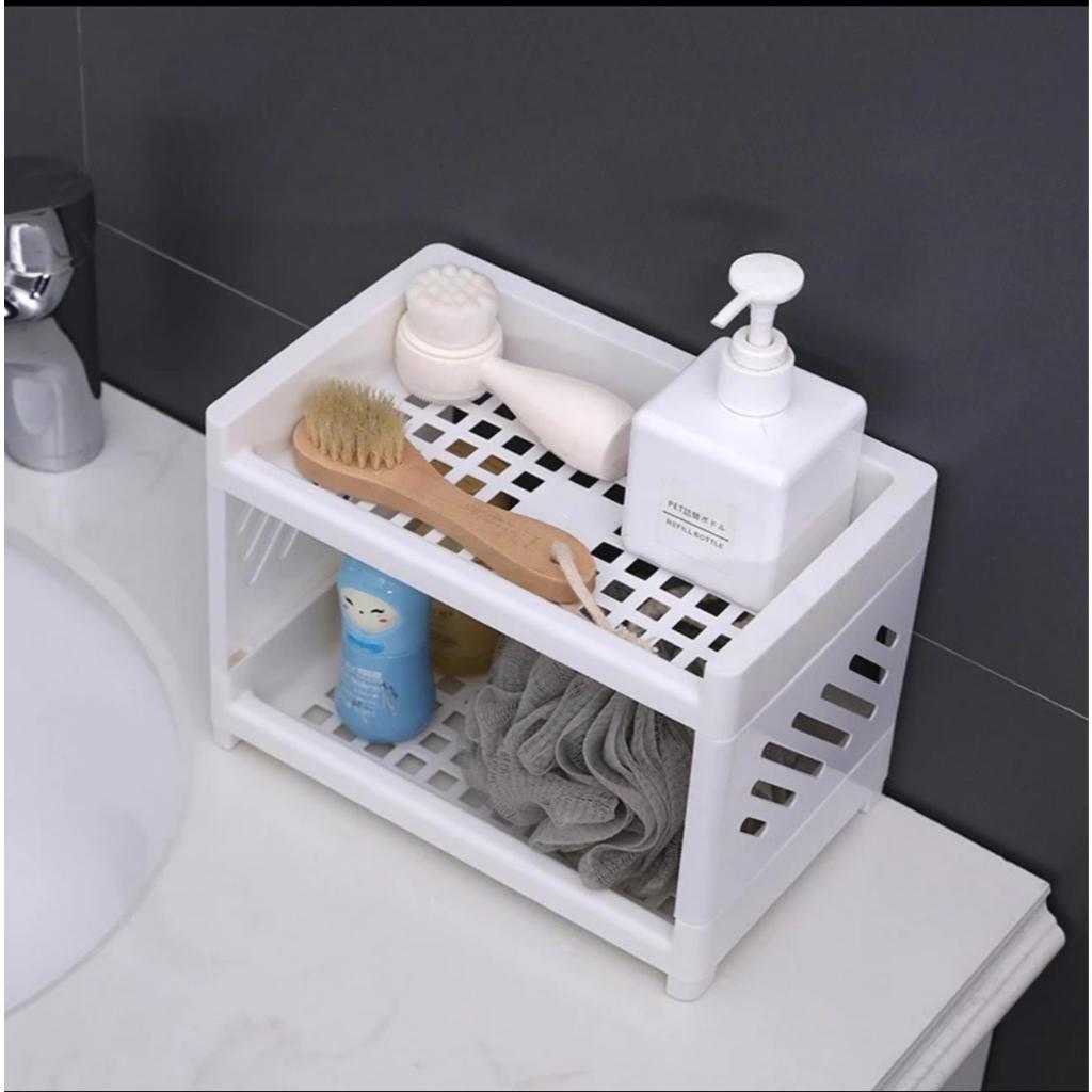 rak serbaguna portable // meja plastik kosmetik mini // rak meja mini multifungsi // rak dapur // ra