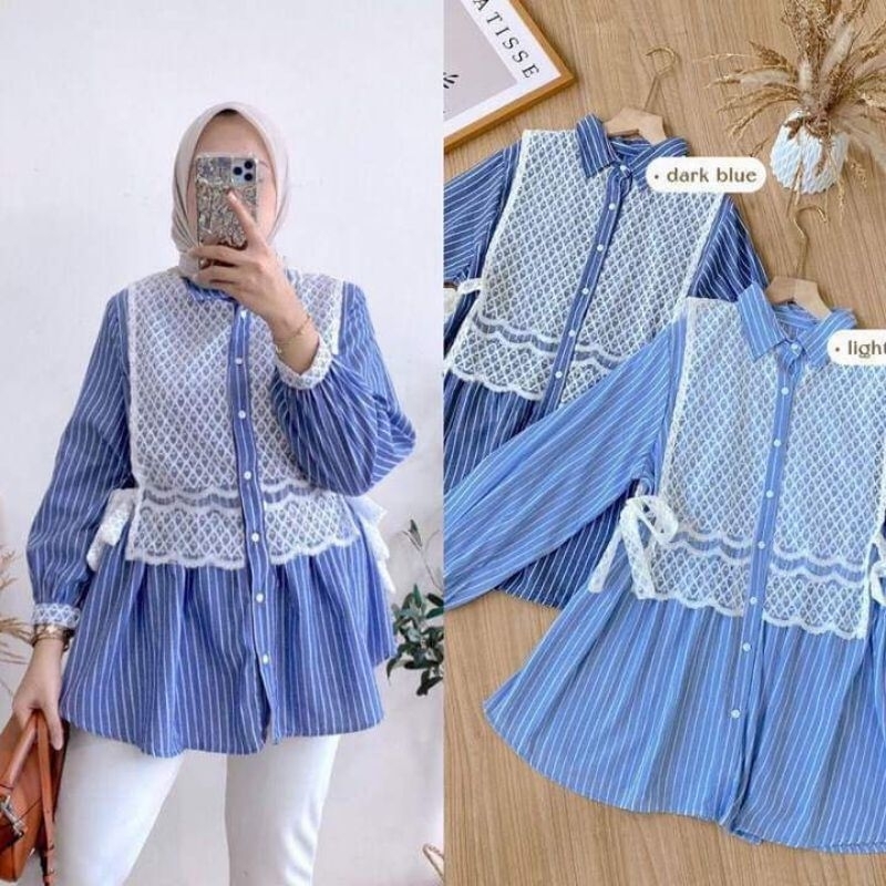 DALIYA BLOUSE/ATASAN WANITA/BLOUSE KOREA STYLE/BLOUSE VEST/VEST/ATASAN KOREA STYLE/KEMEJA VEST