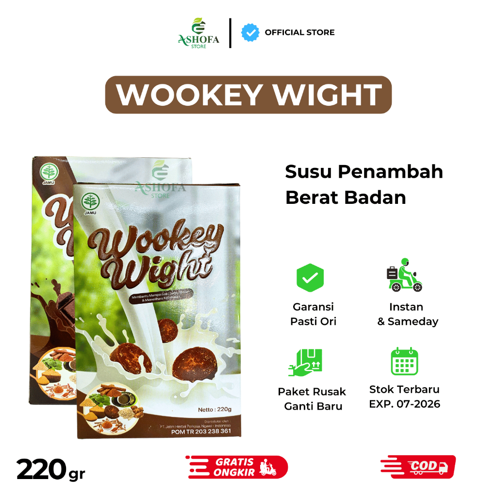 

Susu Wookey Wight Original Wookey Weight Susu Penggemuk Penambah Nafsu Makan Asli Original