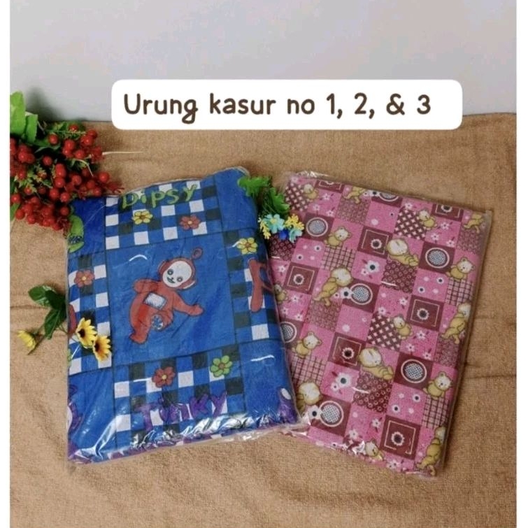 Urung Kasur Isi Kapuk/ Kulit Kasur Kapuk Bermotif Set Urung Kasur No 1 2 dan 3