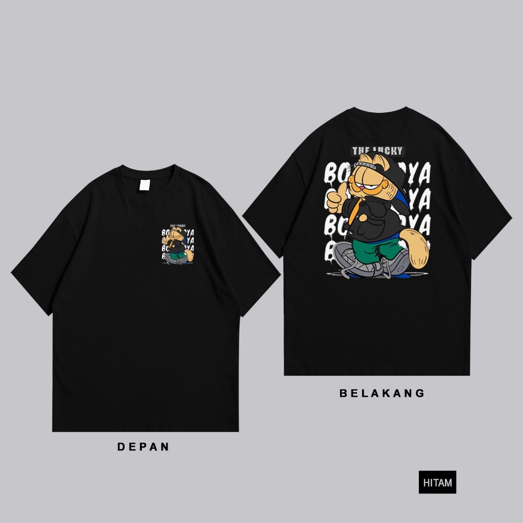 KAOS DISTRO ANAK GARFIELD / KAOS ANAK KUCING GARFIELD