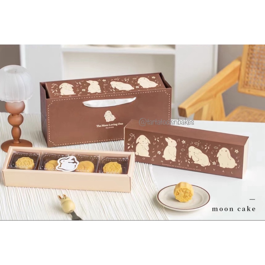 

Kotak Mooncake + Paper Bag 4x50-80gr | Mooncake Box isi 4 pcs