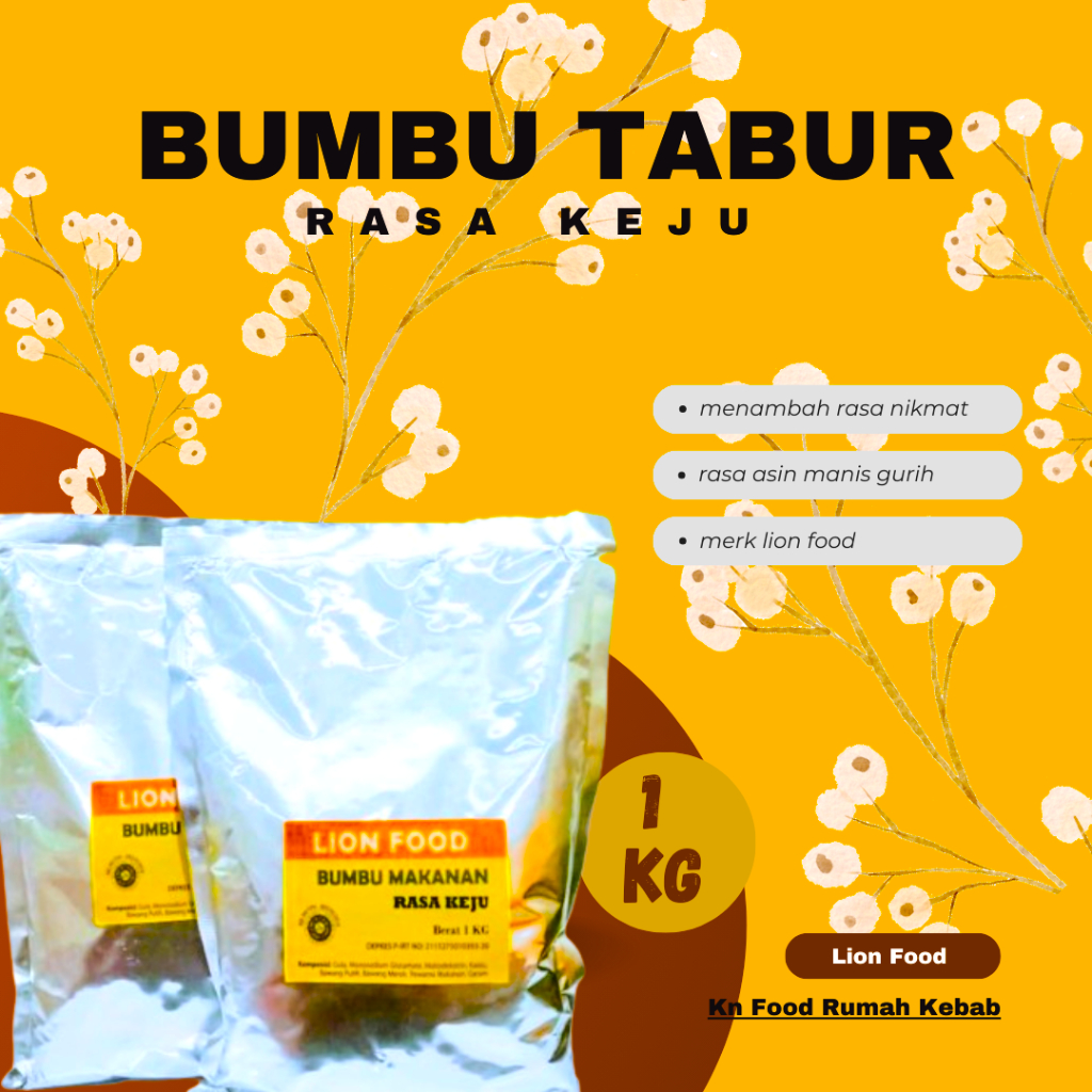 

KEJU Bumbu Tabur Lion Food KEMASAN 1 KG