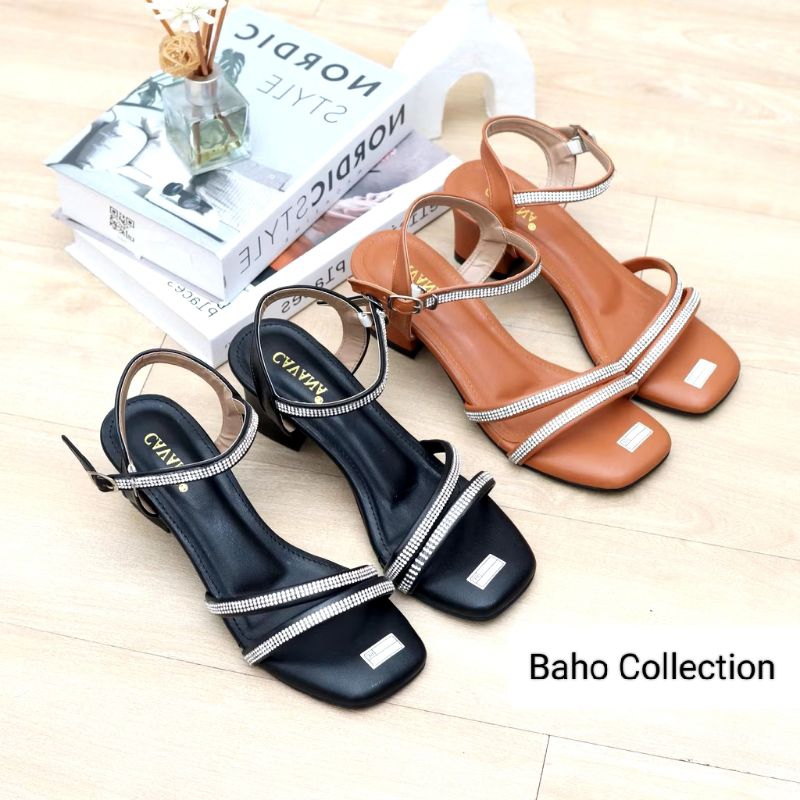 Sandal Hak Tahu Wanita Permata/Sandal Wanita kekinian/Hak Tahu Wanita/Hak Wanita/Hills Wanita Hak Ta