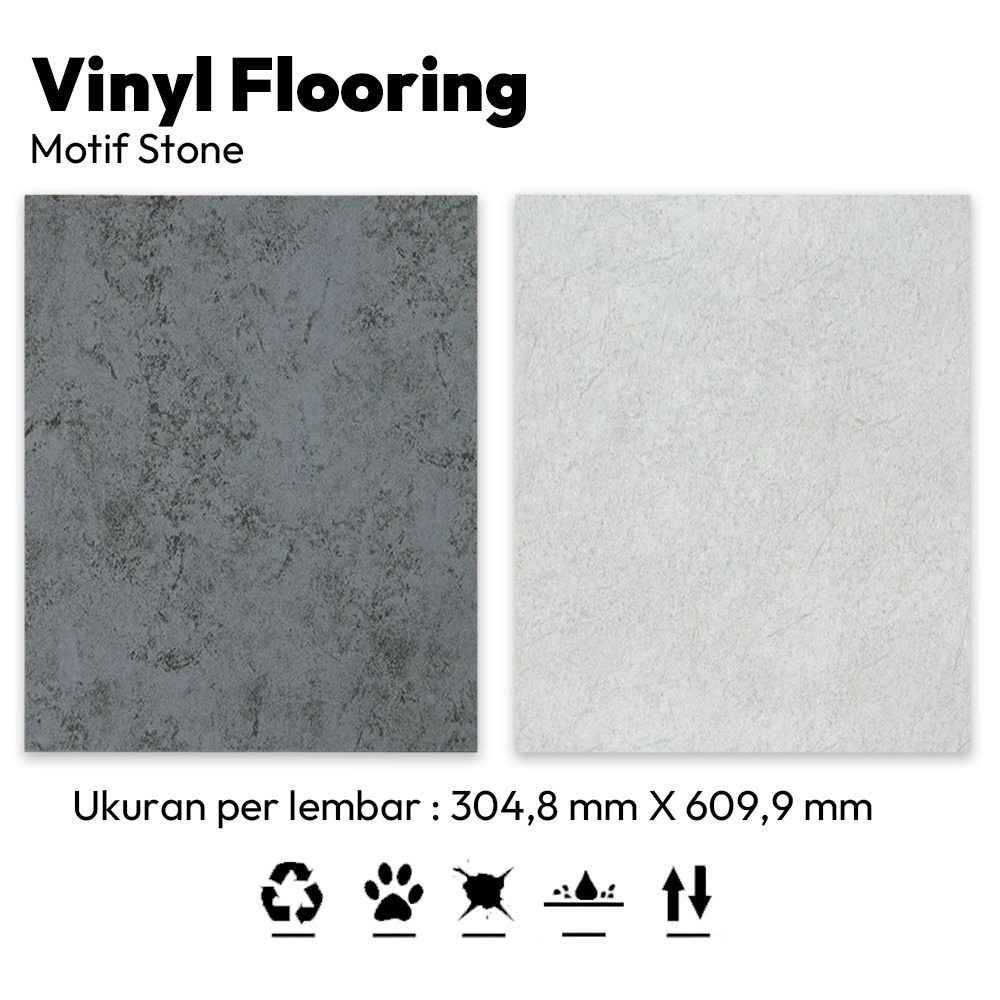 VINYL FLOORING MOTIF STONE , VINYL FLOORING STICKER 2mm