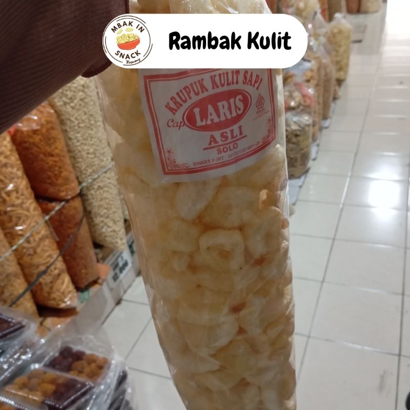 

Rambak Kulit 1 ball/Krupuk Kulit Sapi Khas Solo