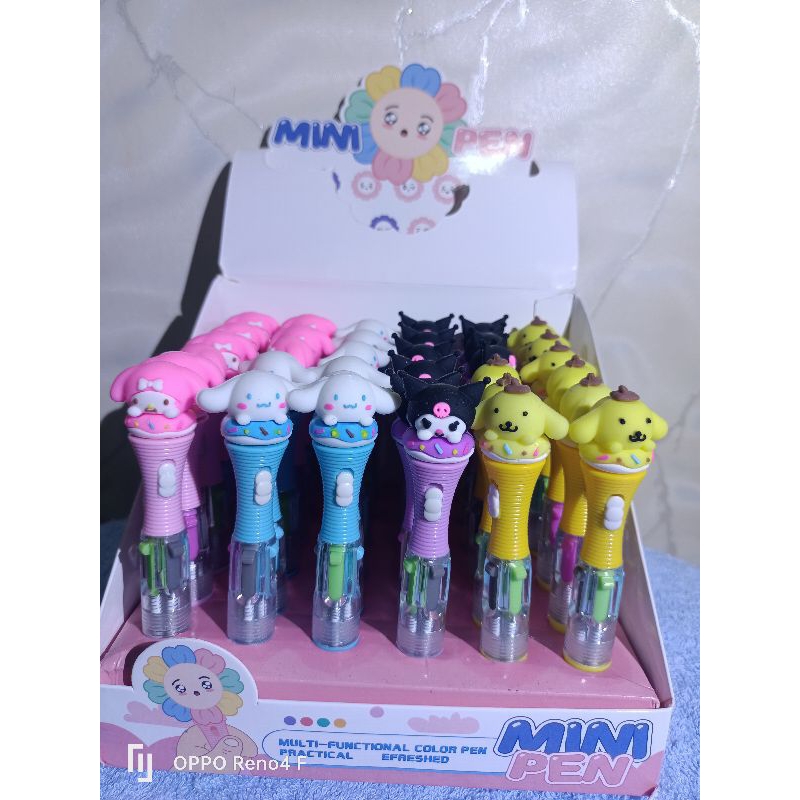

3Pcs Pen LED/Pulpen LED/Pulpen set 5 Warna/Bolpint Karakter/Pen Karakter