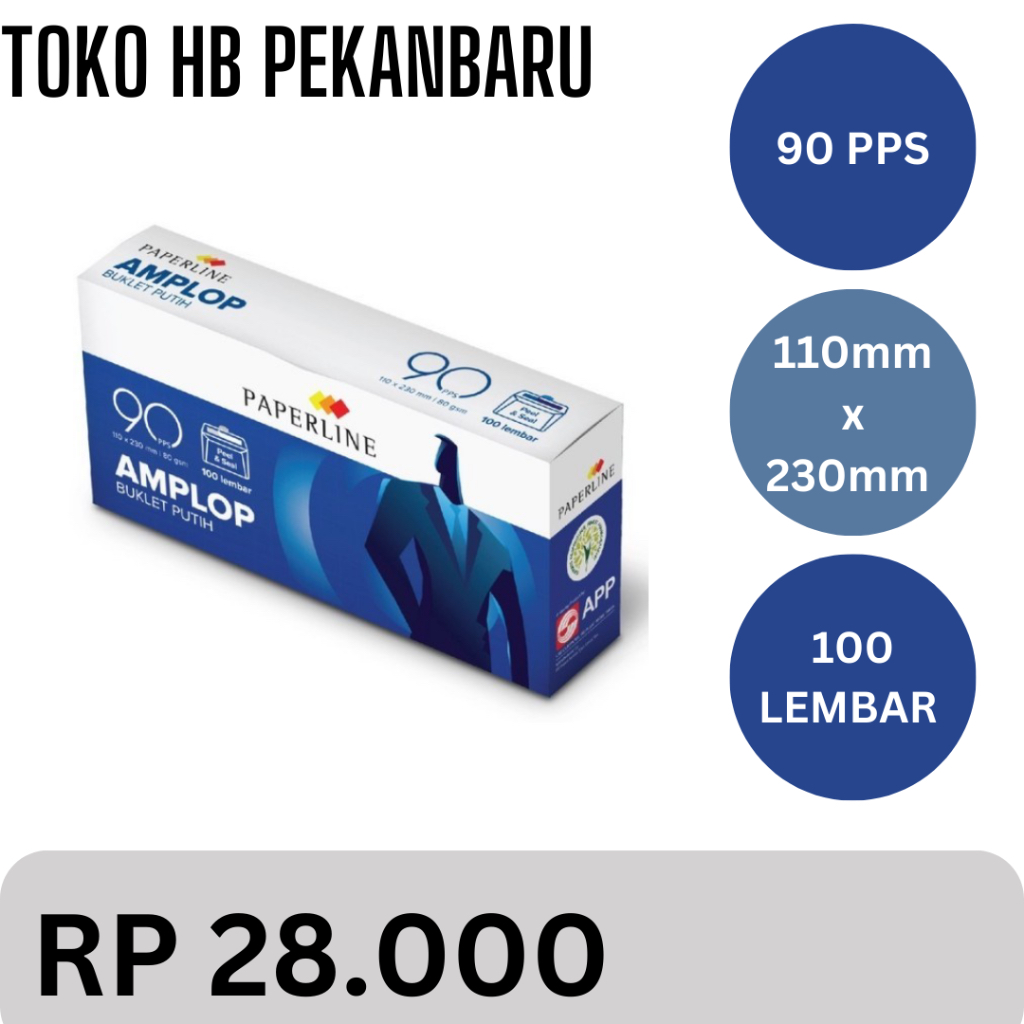 

Amplop Putih Polos PAPERLINE 90 PPS