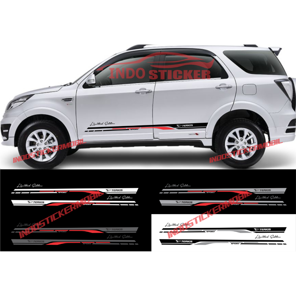 sticker mobil daihatsu terios cutting stiker list mobil terios