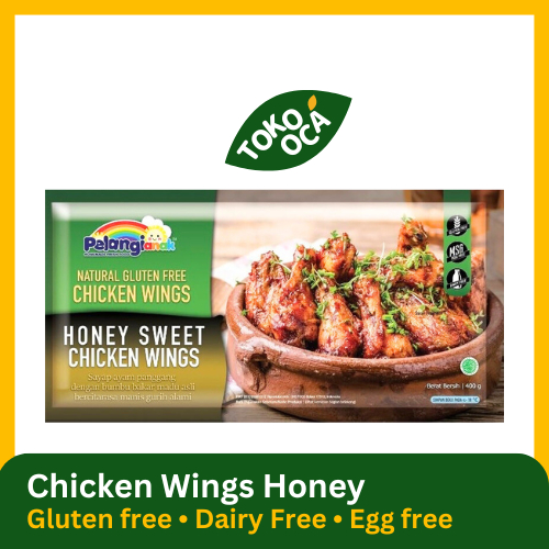 

Pelangi Chicken Wings Honey Sweet Gluten Free Non Msg Non Pengawet