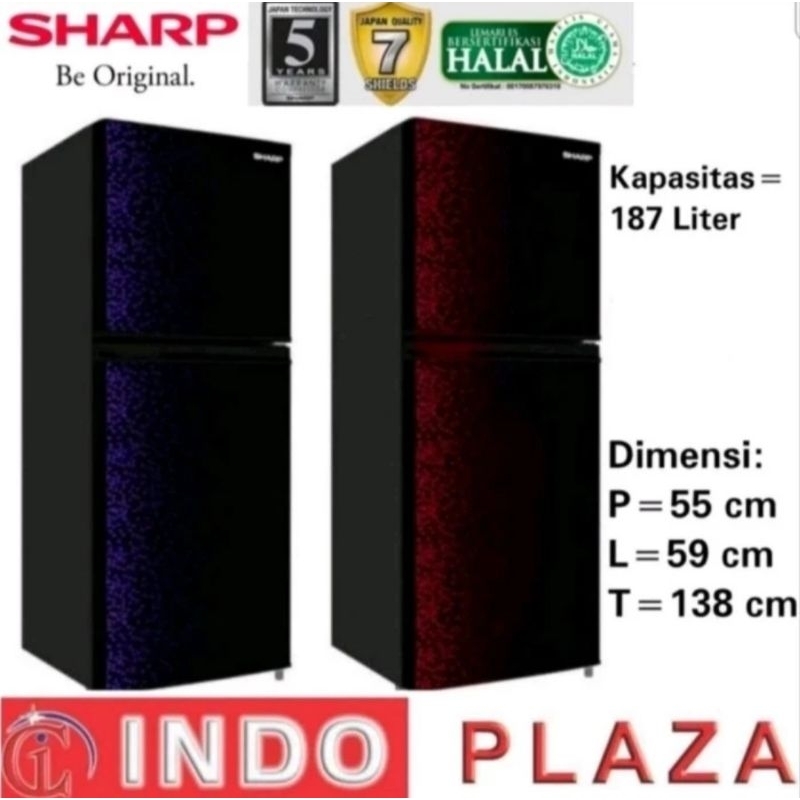 KULKAS SHARP 2 PINTU SJ-236MG (MEDAN)