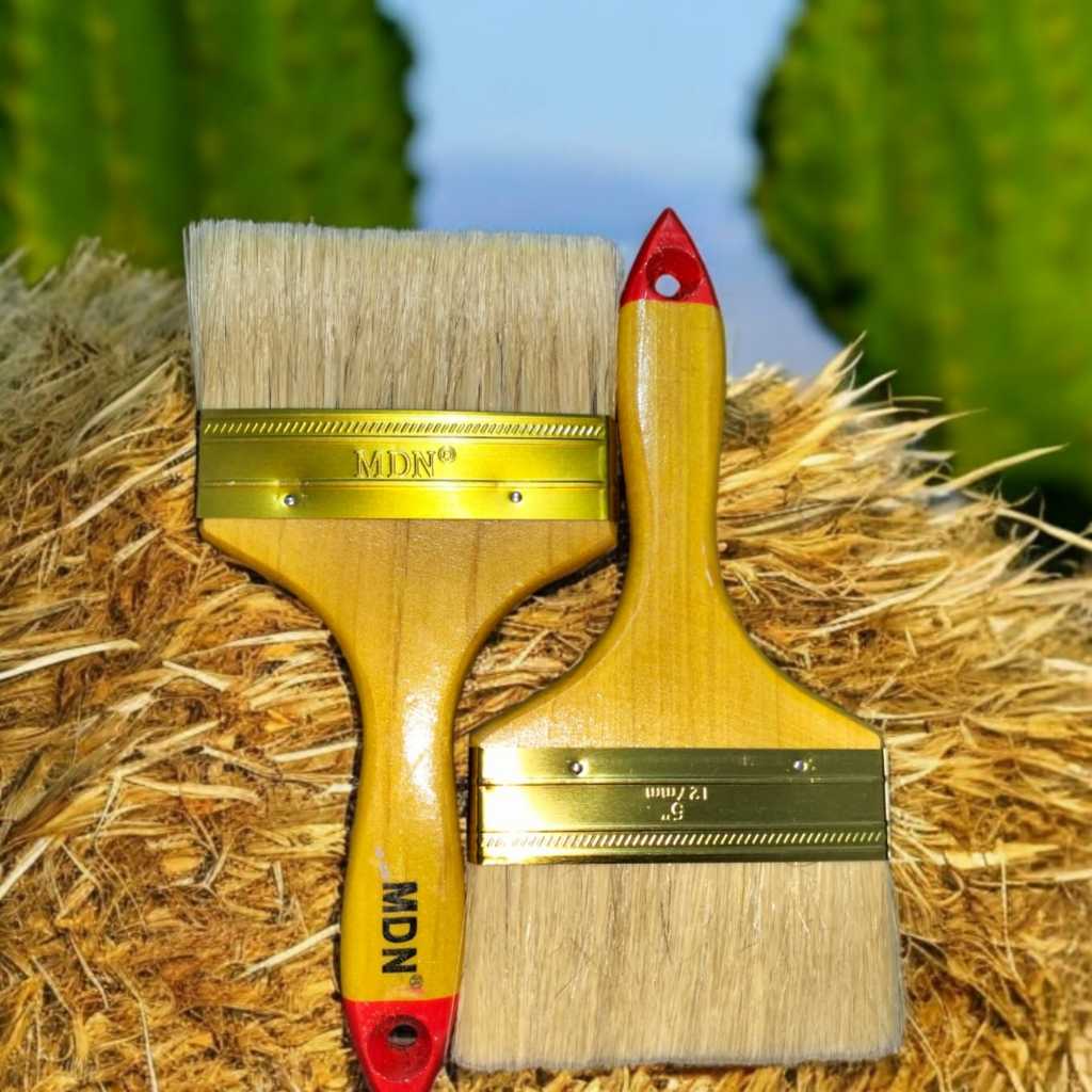 

Kuas Cat Mdn 5" Inch - Kuas Cat Tembok Kayu Besi - Paint Brush