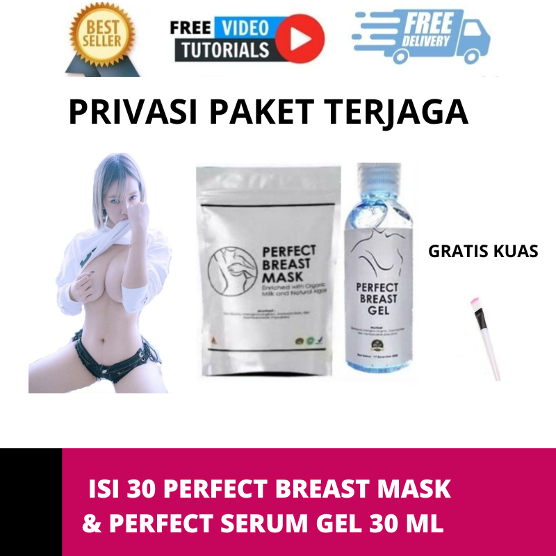 [BISA COD] Perfect Breast Mask (30) & Perfect Serum gel 30 ML Pembesar dan Pengencang payudara indah