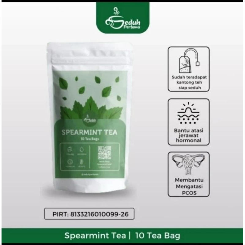 

Spearmint Tea | Pure Spearmint Leaves Tea - 10 Tea Bag