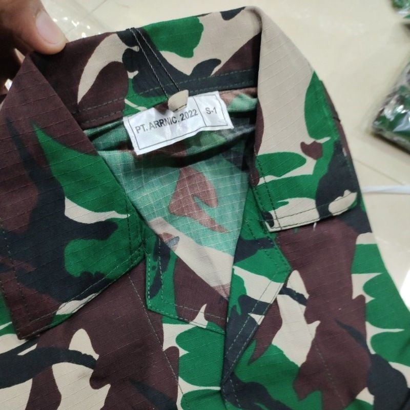 Baju Pdl Pt Panca Prima /Seragam Pdl Jatah TNI / Seragam Loreng jatah TNI /Seragam Loreng Pt ARRNIC