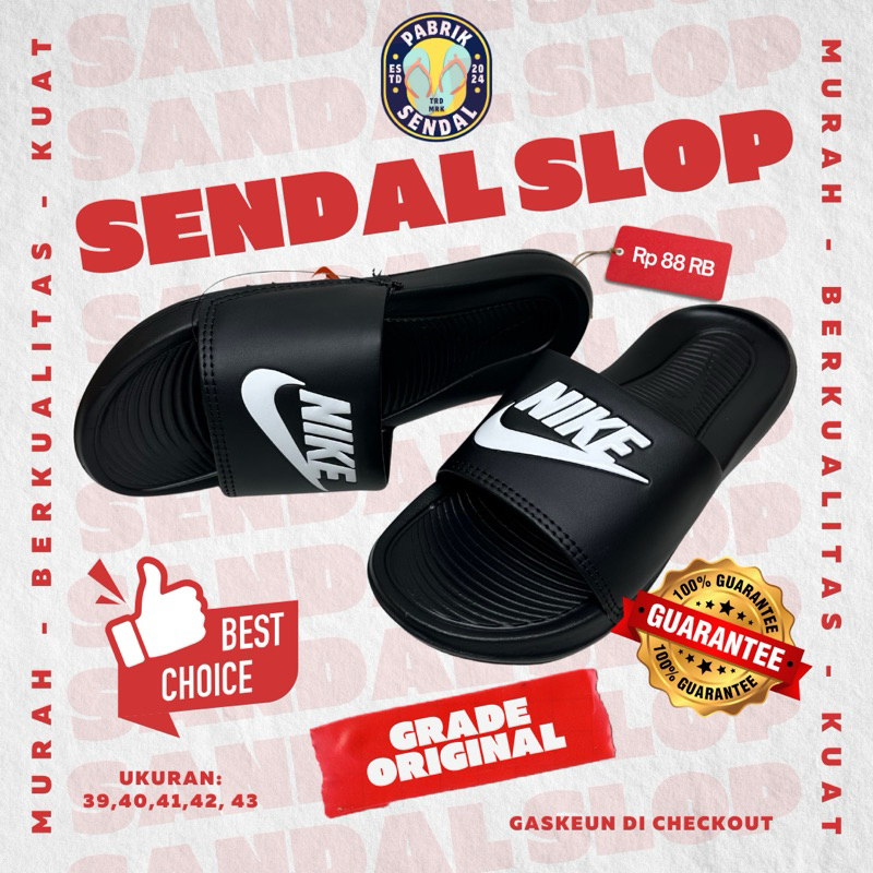 SENDAL SLIDE SLOP Nike Victory one PREMIUM ORIGINAL CASUAL PRIA DAN WANITA FREE BOX
