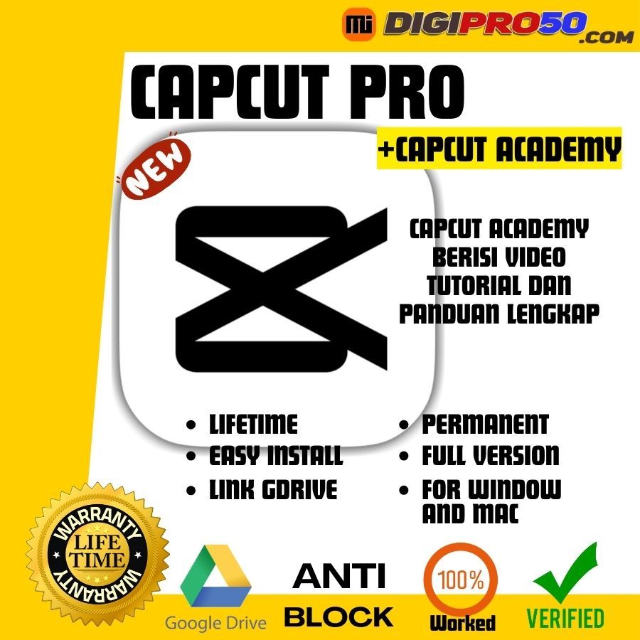 CAPCUT PRO + CAPCUT ACADEMY | ALL DEVICE | PREMIUM | LIFETIME