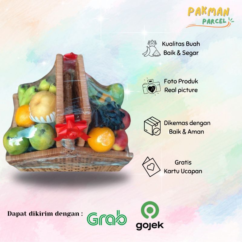 

Paket Fruit Basket / Buah Keranjang / Hantaran / Bingkisan Buah / Jakarta