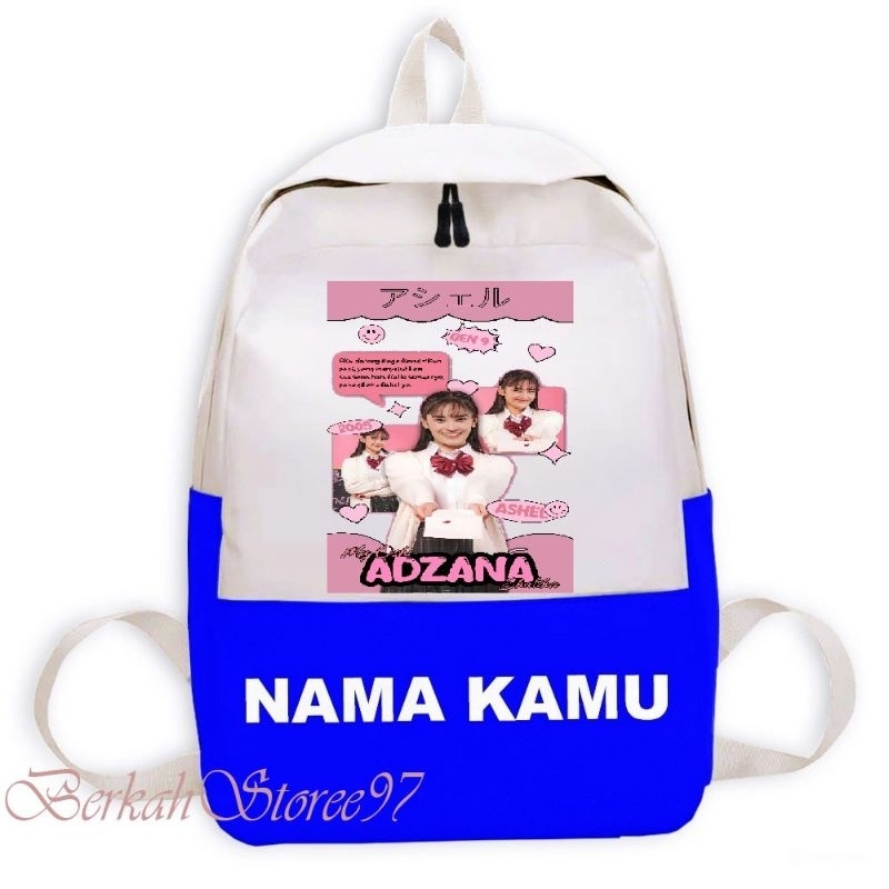 Tas Ransel Anak Gambar Karakter JKT48 Ashel Love Letter, Tas Sekolah Anak Unisex, Bahan PVC Tahan Ai
