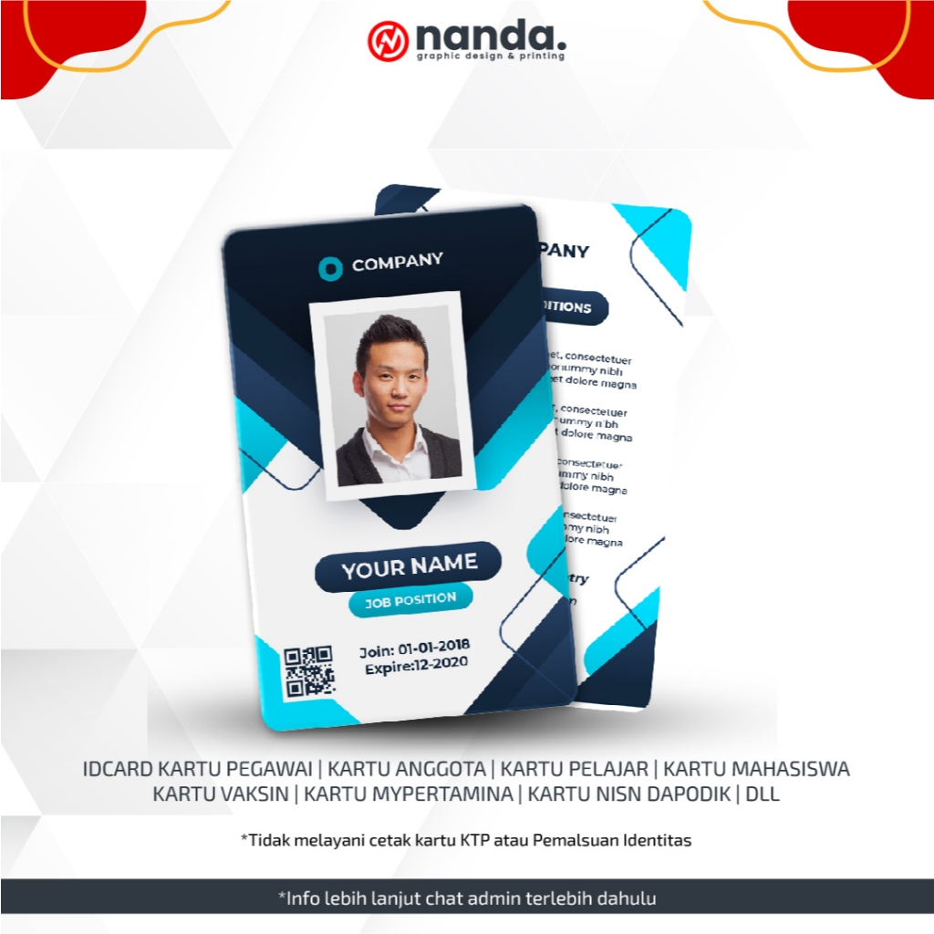 

PAKET IDCARD TALI LANYARD CASE WADAH IDCARD