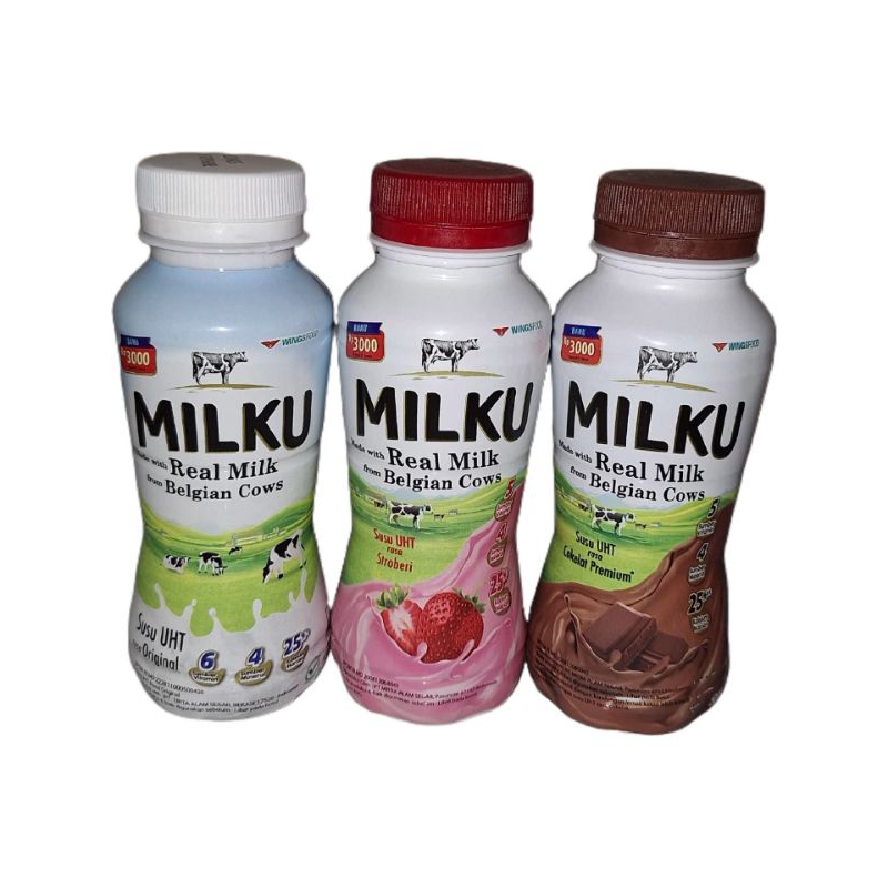 

MILKU SUSU UHT 200 Ml - ORIGINAL COKLAT STRAWBERRY