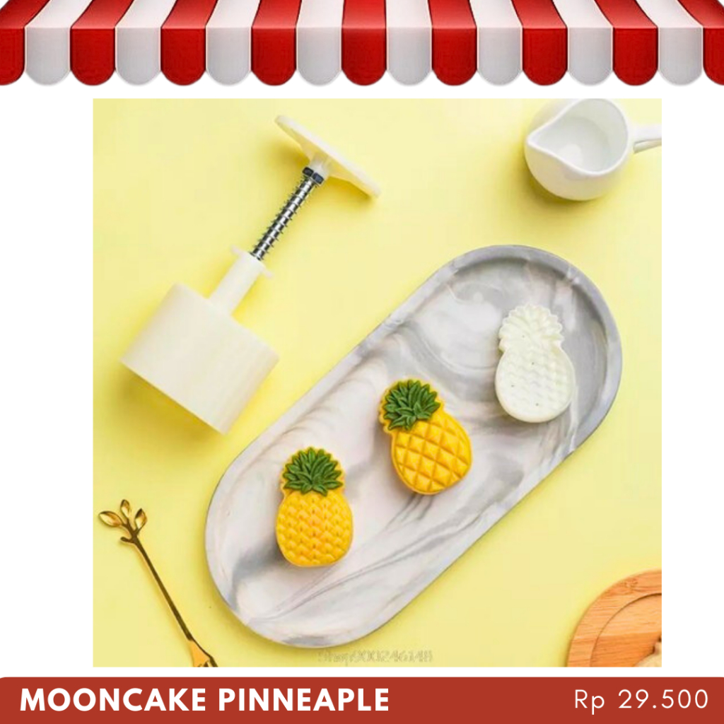 Cetakan Nastar Kue Bulan Mooncake Cetakan Kue Kering Bentuk Nanas