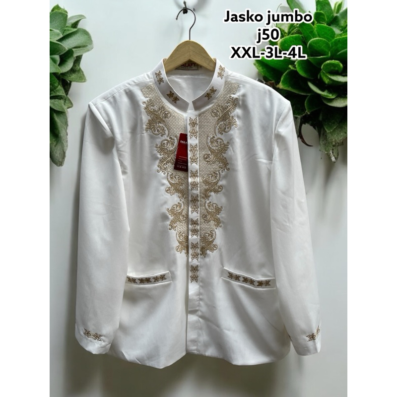 Jasko salafy jumbo j50 bordir premium/jasko jas koko jumbo XXL 3L 4L terlaris