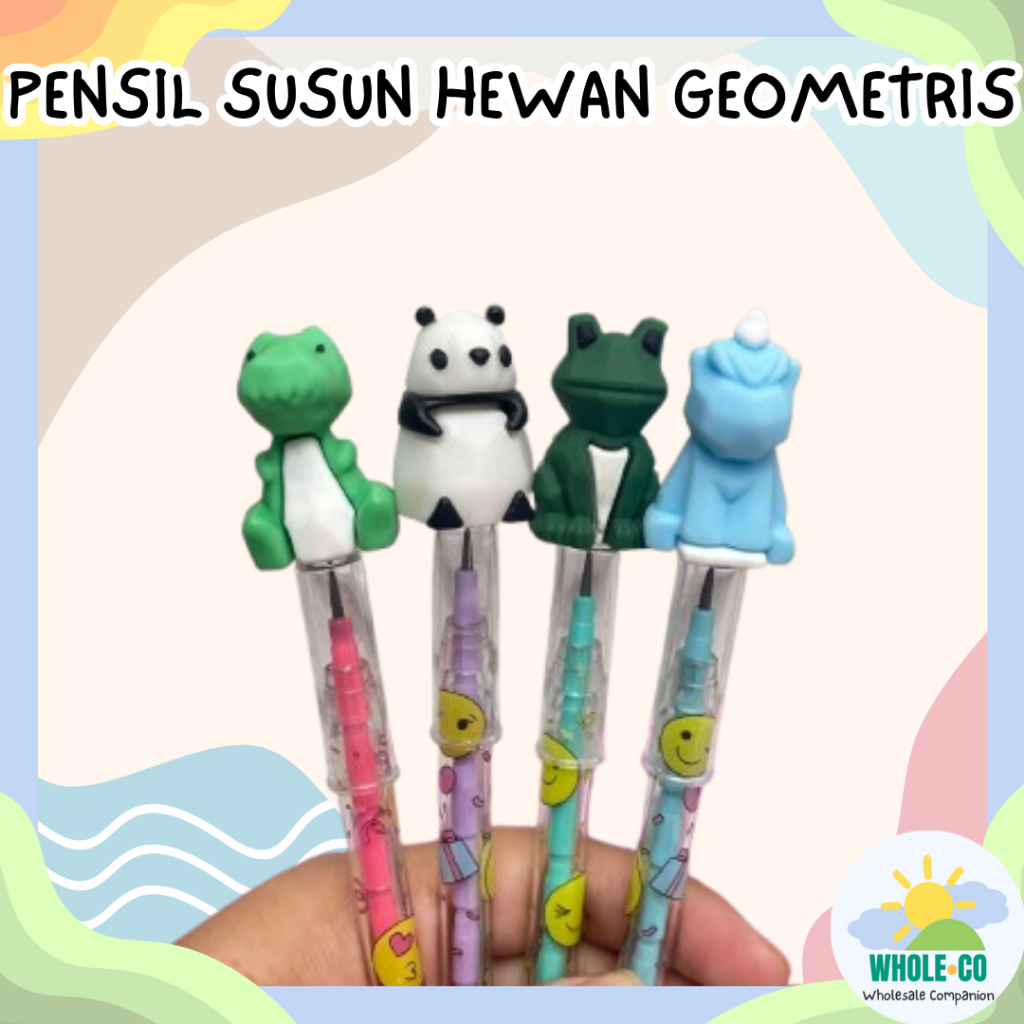 

Pensil Susun Hewan Animal Premium Dinosaurus Geometri Kebun Binatang Lucu Unik Imut Termurah Grosir Cod