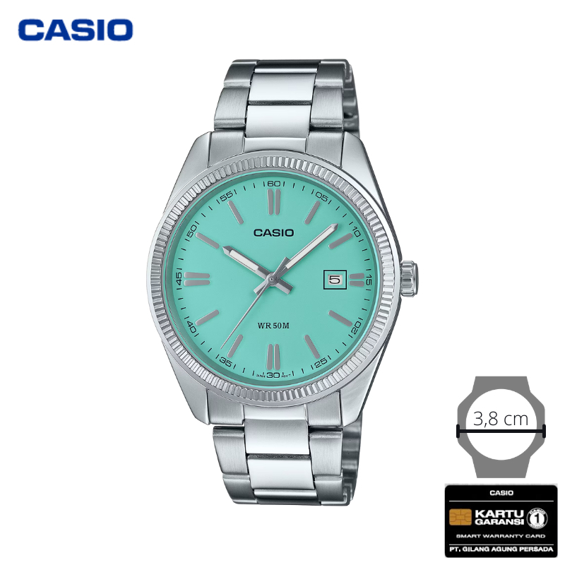 JAM TANGAN CASIO PRIA CASIO MTP-1302PD-2A2 - MTP 1302PD 2A2V SILVER TIFFANY CASIO ORIGINAL
