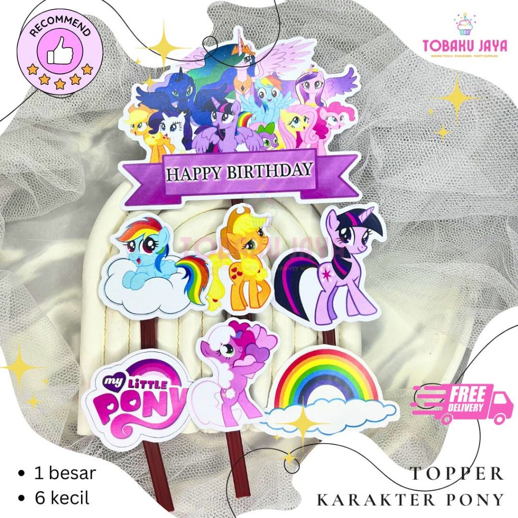 Topper Ulang Tahun Anak / Topper Karakter Set / Topper Kue Ulang Tahun Karakter / Cake Topper Karakt