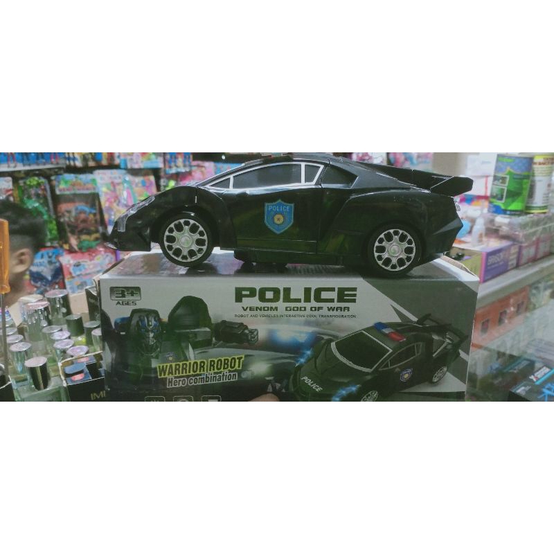 MOBIL POLICE BISA JADI ROBOT WARRIOR ROBOT JADI ROBOT OTOMATIS POLICE