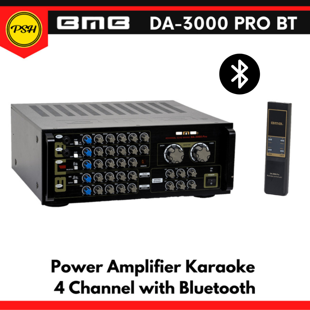 BMB DA-3000PRO BT DA3000 PRO Power Amplifier Karaoke Mixer Bluetooth