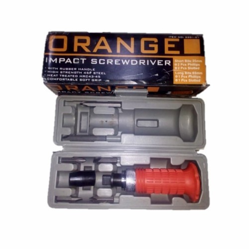 Obeng Ketok Impact Screwdriver Orange set